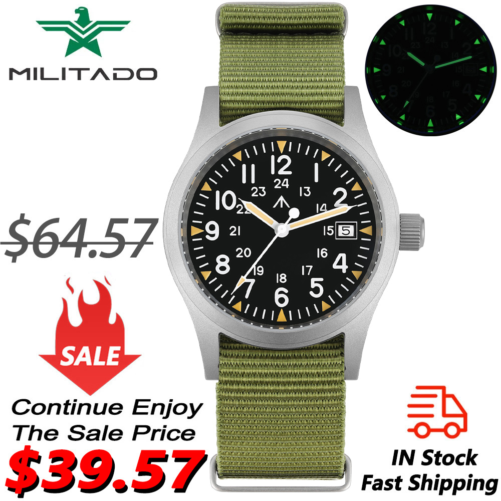 Militado ML05 Military Watch R - đánh giá và giá Plastic Dome Clear