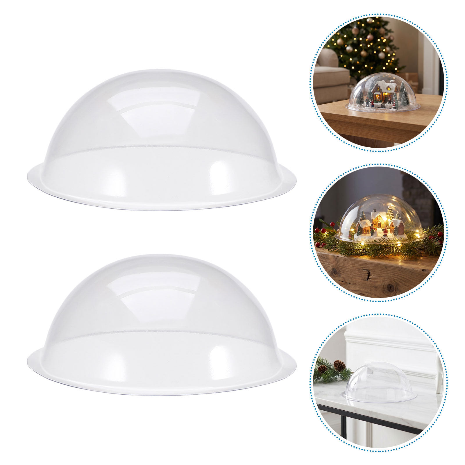 18 Pcs Clear Plastic Snow Glob - đánh giá và giá Plastic Dome Clear